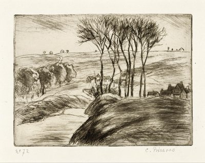 Landscape at Osny by Camille Jacob Pissarro